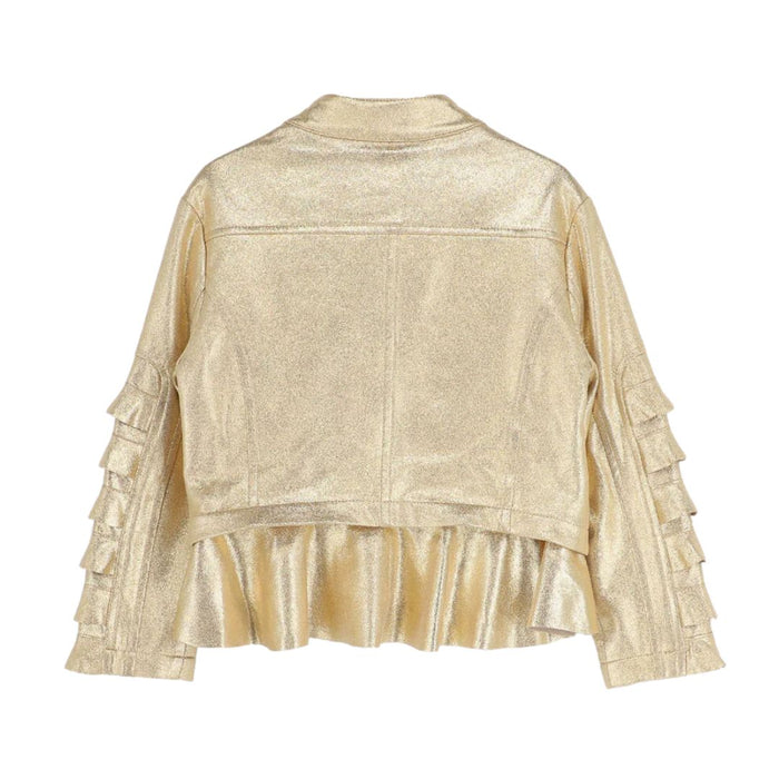 Metallic Gold Jacket and Trouser Set