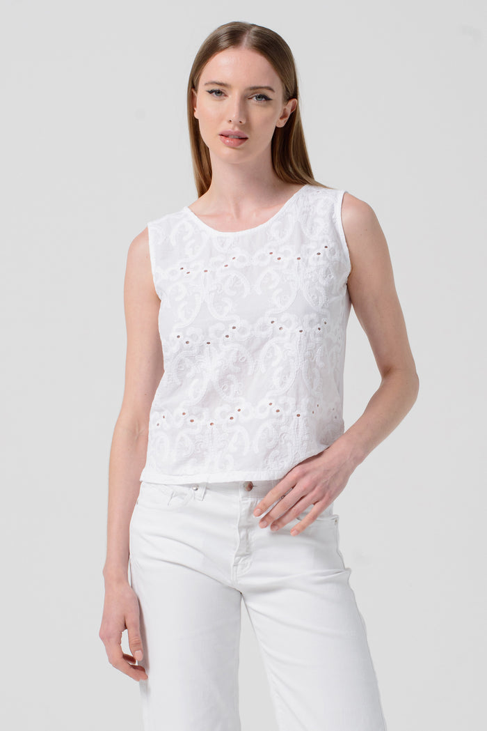 Mia Tank - White