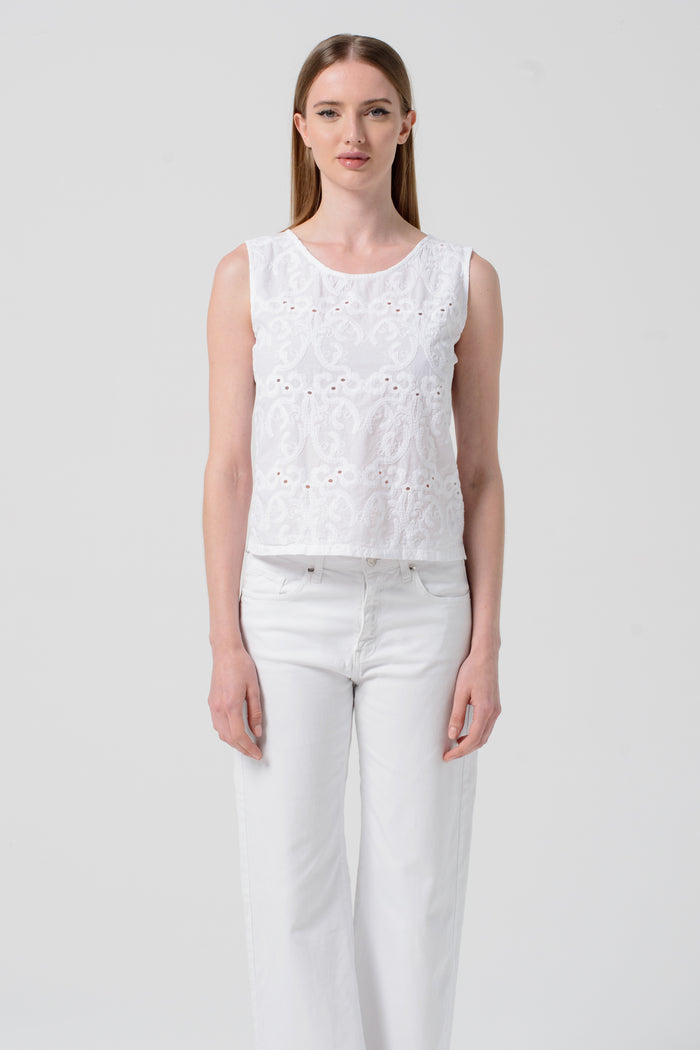 Mia Tank - White