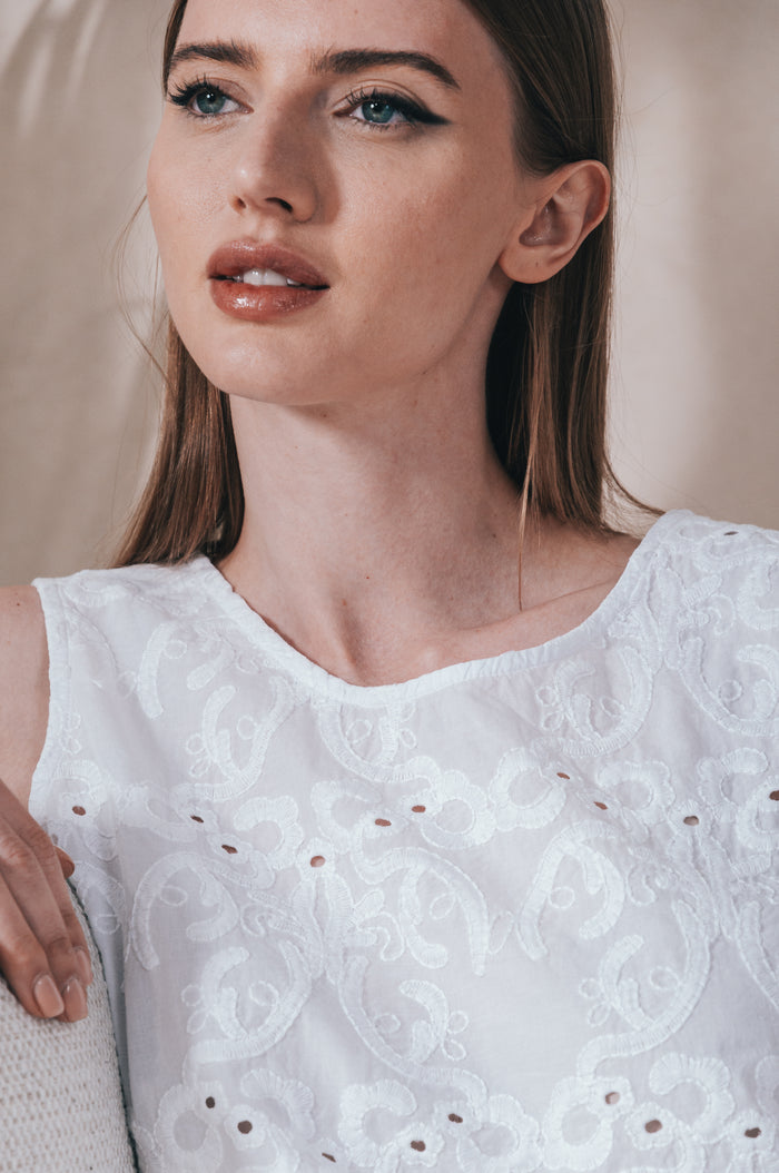 Mia Tank - White