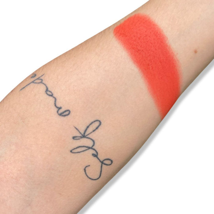 Miami Vibe Blush - Coral Pink Blush Swatch on Skin | Pinky B Beauty