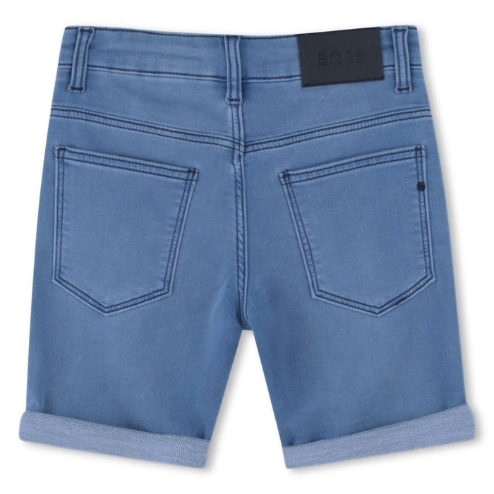 Mid Blue Denim Shorts