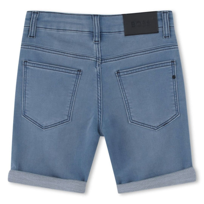Mid Blue Denim Shorts