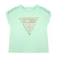 Mint Green Sequin Logo T-Shirt