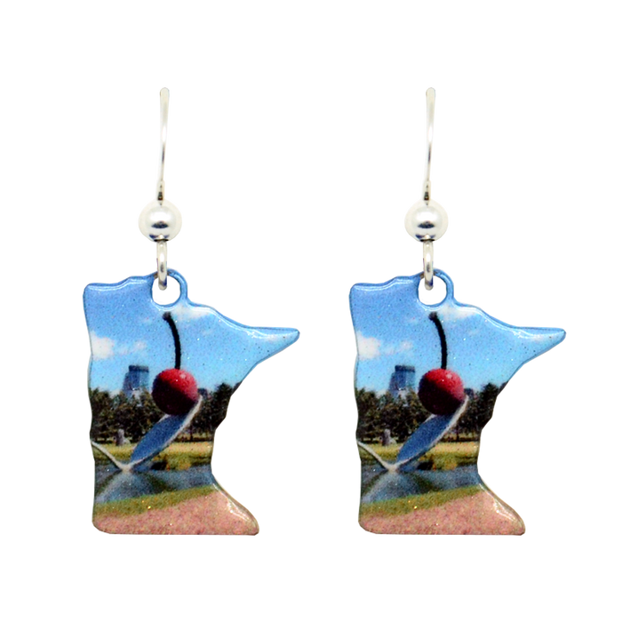 MN, Cherry on Spoon Earrings, Item# 1708
