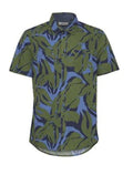 Mod Floral Button Up - Green