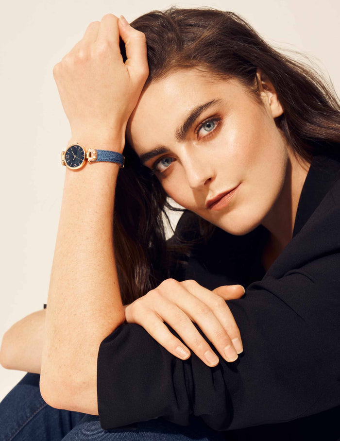 Anne Klein Modern Denim Strap Watch