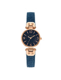 Anne Klein Blue Denim Modern Denim Strap Watch