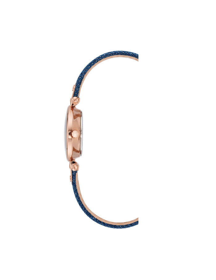 Anne Klein Modern Denim Strap Watch
