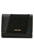 Anne Klein Black/Black/Black Multi-Piece Flap Wallet