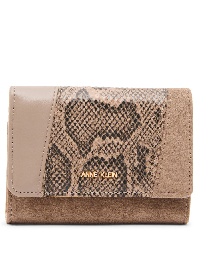 Anne Klein Driftwood/Truffle Multi/Driftwood Multi-Piece Flap Wallet