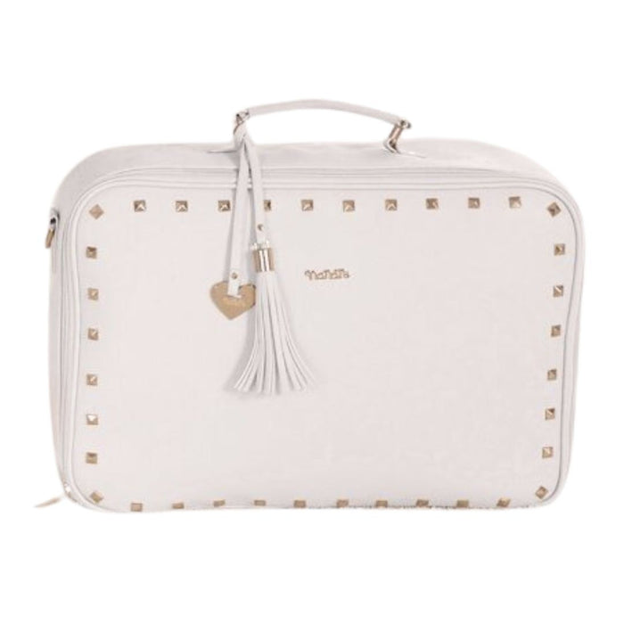 Multi Use White Stud Baby Bag