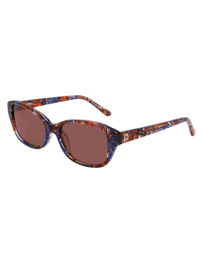 Anne Klein  Narrow Rounded Rectangle Sunglasses
