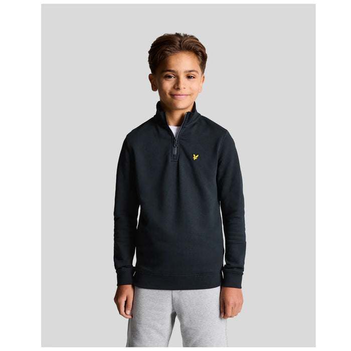 Navy 1/4 Zip Logo Sweatshirt