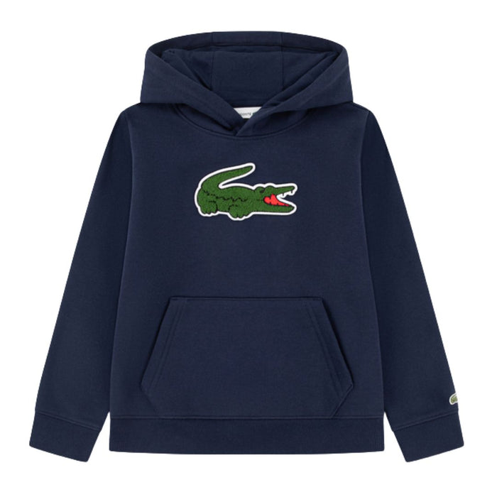 Navy Appliqué Logo Hoodie