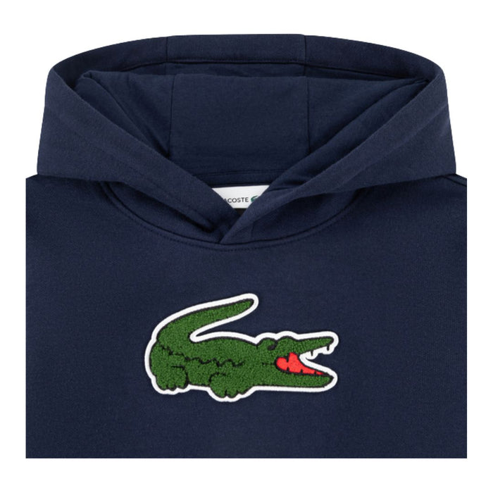Navy Appliqué Logo Hoodie