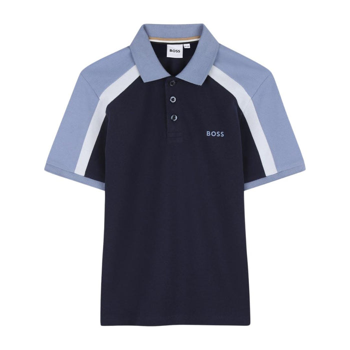 Navy & Blue Polo Shirt
