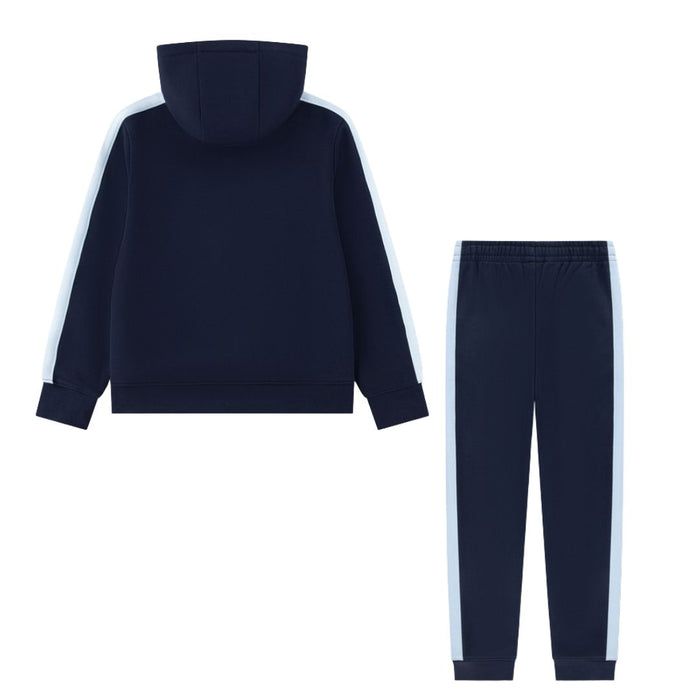 Navy & Blue Stripe Hoodie Tracksuit