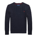 Navy Cable Knit Jumper