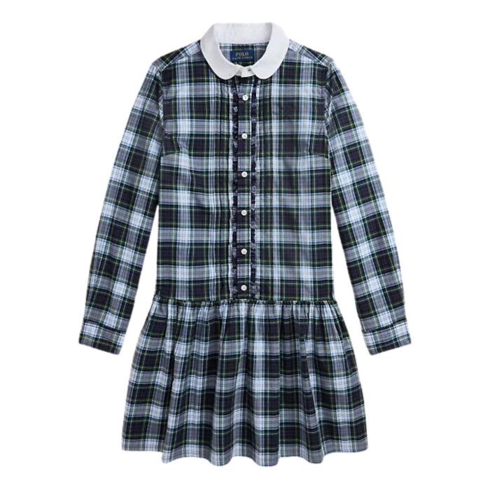 Navy Check Dress