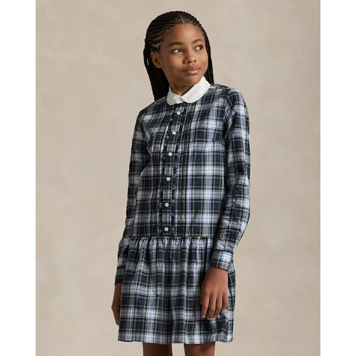 Navy Check Dress
