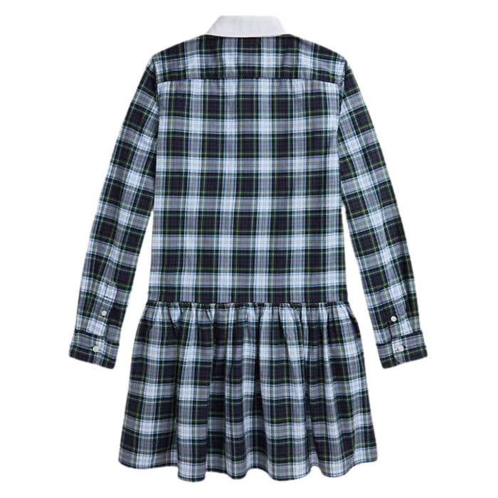 Navy Check Dress
