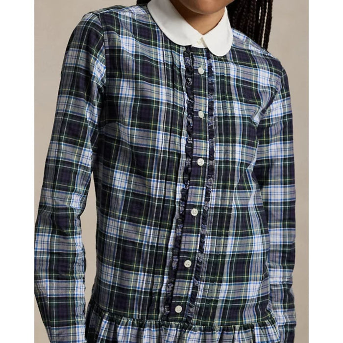 Navy Check Dress