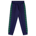 Navy & Green Logo Sweat Bottoms