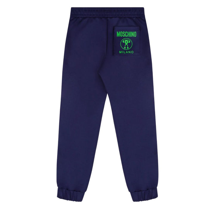 Navy & Green Logo Sweat Bottoms