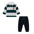 Navy & Green Rugby Shirt Set