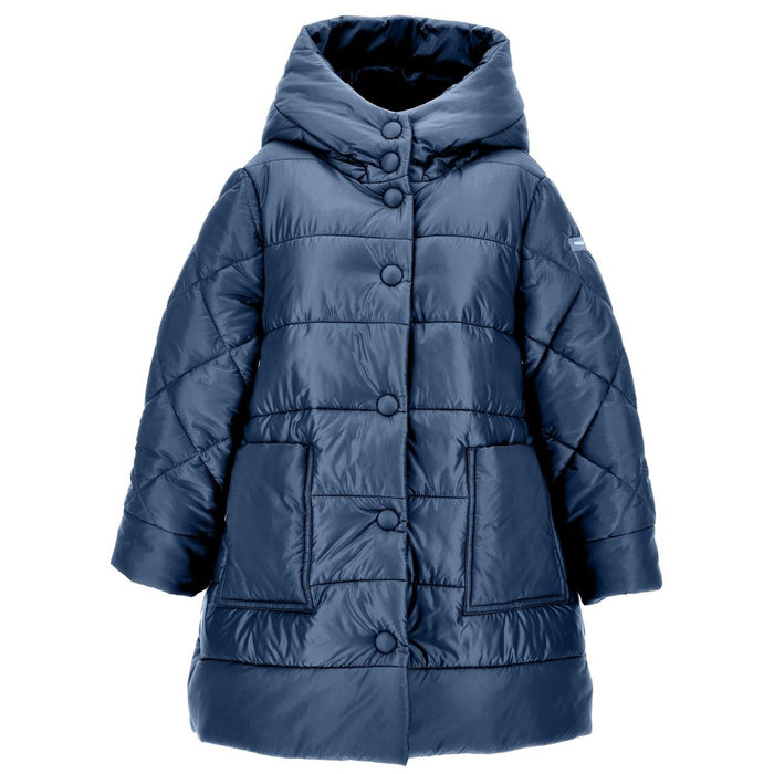 Navy Hooded Puffer Coat