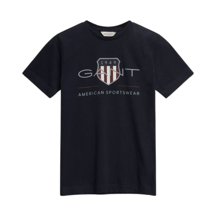 Navy Large Shield Logo T-Shirt