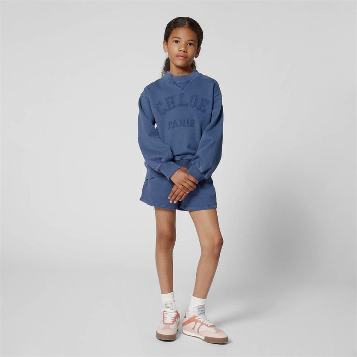 Navy Logo Sweat Shorts