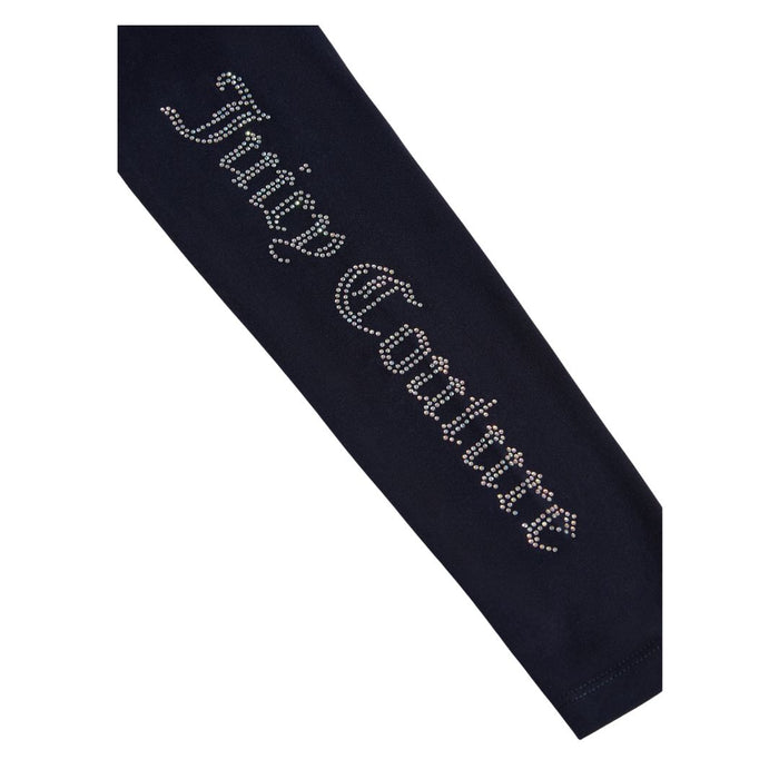 Navy Long Sleeve Diamante Top