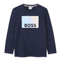 Navy Long Sleeve Logo T-Shirt