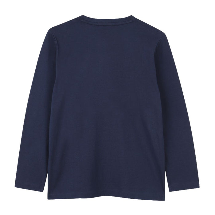Navy Long Sleeve Logo T-Shirt