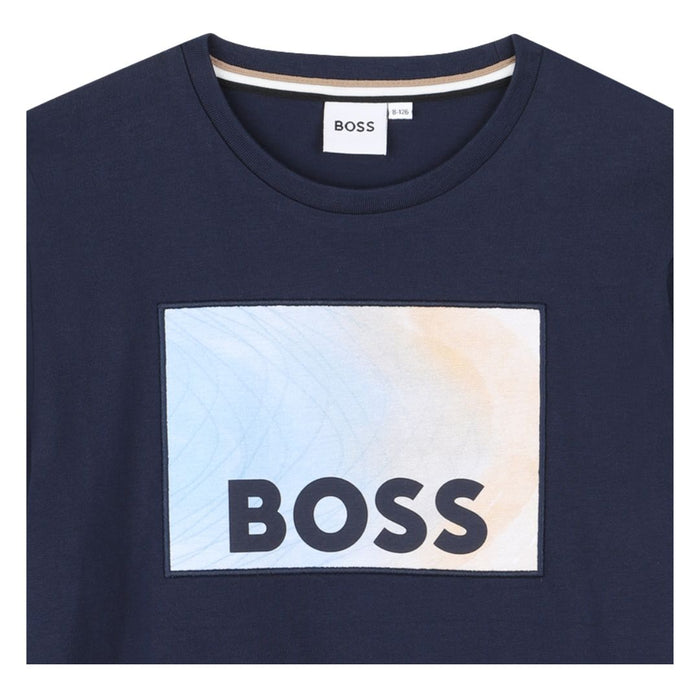 Navy Long Sleeve Logo T-Shirt