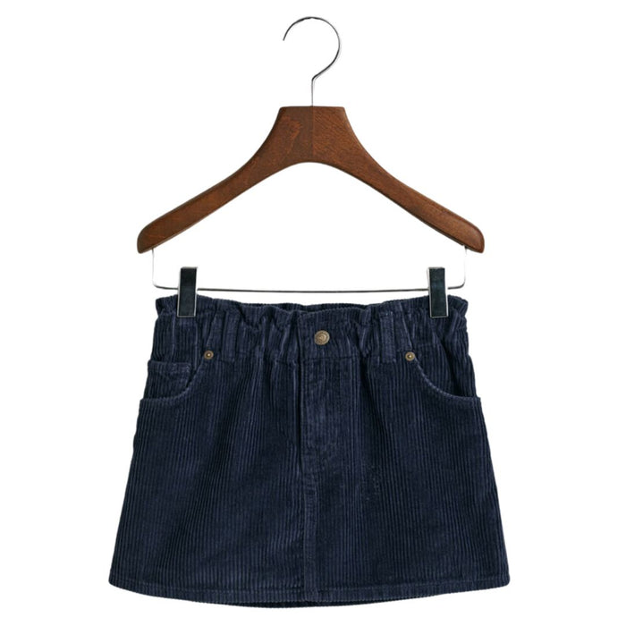 Navy Mini Corduroy Skirt