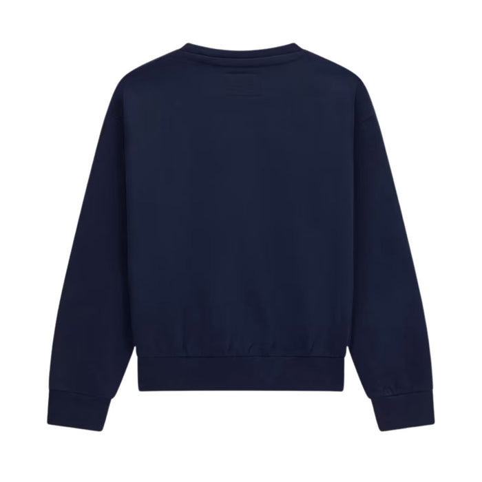 Navy Oversized Teddy Sweat Top