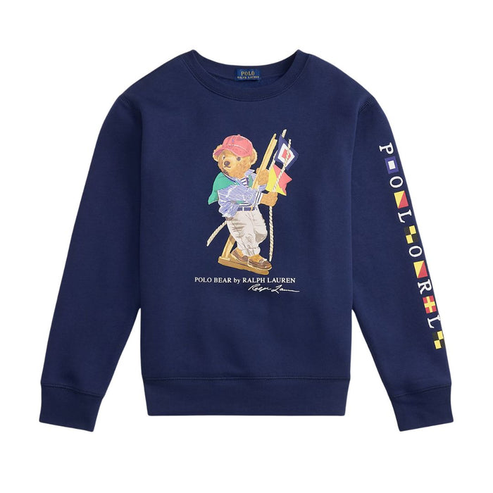 Navy Polo Bear Sweat Top