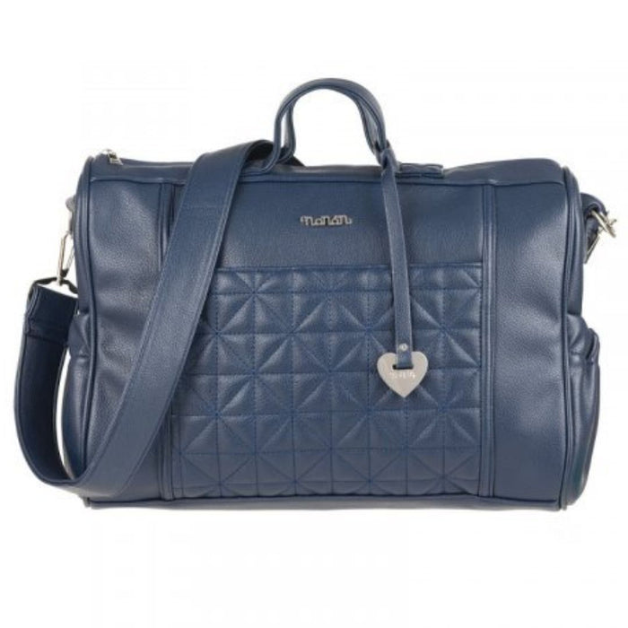Navy Quilted Baby Bag & Changing Mat