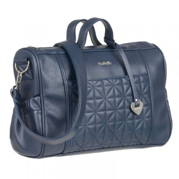 Navy Quilted Baby Bag & Changing Mat