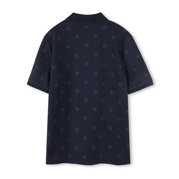 Navy Shorts & Polo Shirt Set