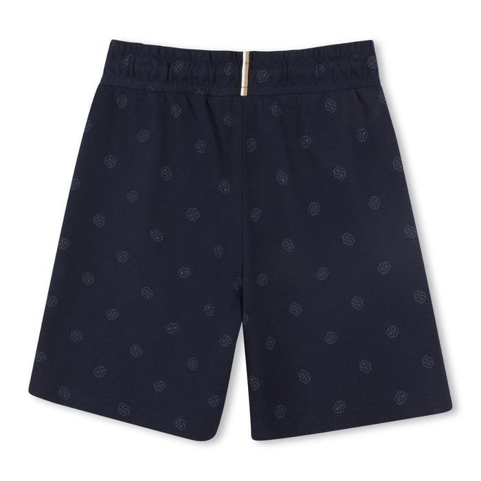 Navy Shorts & Polo Shirt Set
