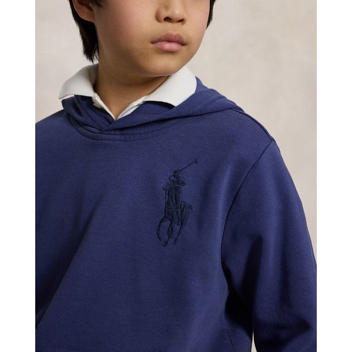 Navy Tonal Big Pony Hoodie & Shorts Set