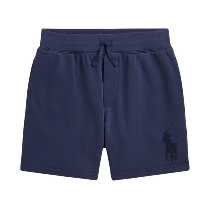 Navy Tonal Big Pony Hoodie & Shorts Set