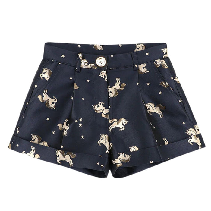 Navy Unicorn Shorts