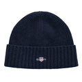 Navy Wool Blend Beanie