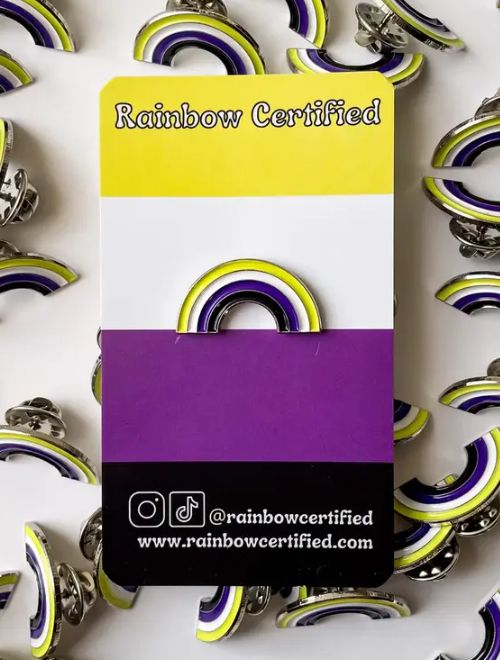 Non-Binary Rainbow Pin