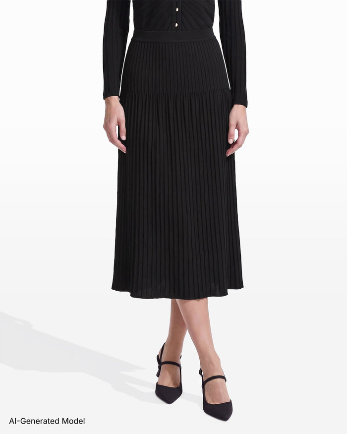 Anne Klein Novelty Stitch Sweater Skirt
